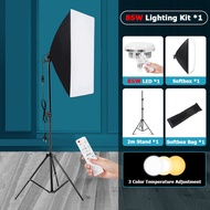Photoshoot LED Light Softbox Kit Photo Studio Photography Lighting Stand Camera Props Lights Video
