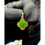 4-leaf clover pendant with beautiful vip bac frame