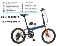 Sepeda Lipat Folding 16 Odessy RITZ 7sp Shimano Murah