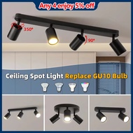 3 colors Led Track Light Spotlight Replaceable GU10 Bulb Ceiling Light For Home Decoration Store Lam