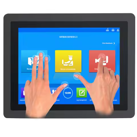 10.4 12.1 15 Flat Industrial Mini All In One Panel PC Core I3 I5 I7 Embedded Computer with Capacitiv