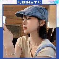 Banh Tieu hat, duckbill hat for men, jean beret hat for men and women MU605