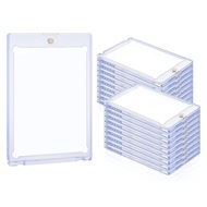 (DGHV) 25pc Magnetic Card Holder 35ptCard Case Holder Card Protectors Hard PlasticCard Sleeves Displ