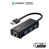 UGREEN USB 3.0 HUB WITH GIGABIT ETHERNET ADAPTER