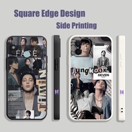 Casing For Realme C2 C3 8 8i 7i C35 C30 Pro bts JungKook Seven bts Jimin Min face UHW07 Phone Case Square Edge