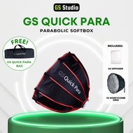 GS Quick Para 70 & 90 Parabolic Softbox with Grid - Bowens Mount for Photo & Video Studio Lighting |