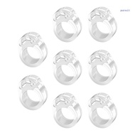 【SUIT*】 8lots Clear Adhesive Door Stoppers Durability Silicone Wall Protectors