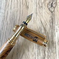 Jwood基的木藝 生漆塗裝原木鋼筆(+攜帶式真皮套) 木料:黃連木