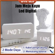 Wooden Clock Digital LED Wooden Table Clock/ Digital LED Clock/ Aesthetic Clock/ + *