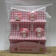 SANRIO My melody Food Picks 4cs For Lunch Box Bento Skater 3D