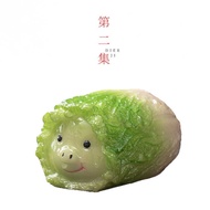 Second Episode High-End Premium Goods Baicai Cabbage Can Raise Color Change Tea Pet Ornaments Househ