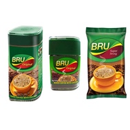 BRU ORIGINAL MIXED COFFEE WITH CHICORY100G&200G AND SUPER STRONG 500G