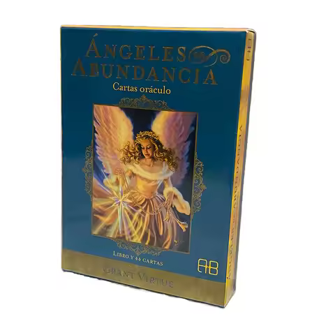 44 Deck Angels of Abundance Oracle Cards 10.4*7.4 cm Spanish Version Fate Divination Tarot Board Gam