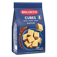 威化餅 Balocco 朱古力味威化餅250g #059242 (深藍色包裝) Cubes Cocoa Wafers #嚟自意大利Balocco威化餅，香脆鬆化嘅餅乾!#新舊包裝隨機發貨