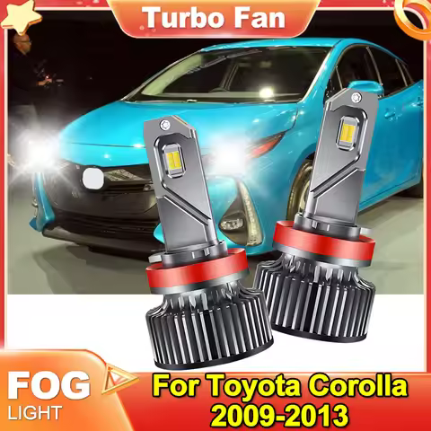 LED Fog Light Bulb H8 H9 H11 Fog Light Lamp No Copper White 6000K High Power Lamps For Toyota Coroll
