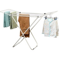 SFFloor Clothes Drying Rack Skirting Line Electric Heater Drying Rack White Heater Folding Rack Air Clothes Floor Drying
