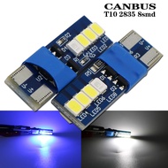 1pcs T10 W5W C10W 194 168 W5W 2835 8SMD Parking Bulb Auto Wedge Lamp CANBUS License Light Bulbs whit