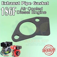 Muffler Exhaust Pipe Gasket 186F 10hp 186FA 12hp 188F 14hp Air Cooled Diesel Engine