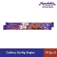 [Bundle of 2] Cadbury Zip Original Chocolate Wafer Bar Big Singles (32g)