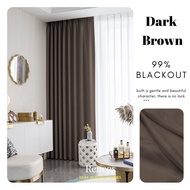 RENEOS 99% Blackout Curtain 270cm Height Langsir 270cm Labuh Langsir Sliding Door 3 Panel Langsir La