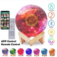 3D Printing Quran Recite Bluetooth Speaker 7 Color Moon Lamp  apps and Remote Control