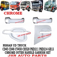 J07S01 NISSAN CW520 CH520 GE13 CD48 CHROME OUTER HANDLE GARNISH PRICE FOR 1 SET 2 PCS 100 % HIGH QUA