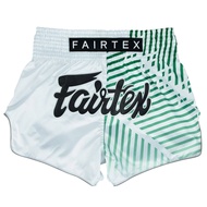 Fairtex Muay Thai Shorts - BS1923 Racer White (ขาว)