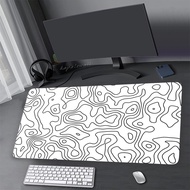 Black And White Gaming Mouse Pad Mousepads Desk Mat Xxl Keyboard Pad Strata Liquid Large Carpet Computer Table Mat XXL Mousepad