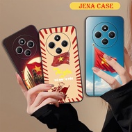 Xiaomi Redmi 14C 4G / Poco C75 4G case printed with national red flag and yellow star