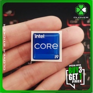 INTEL CORE i9 GEN 11 FLEXIBLE RAISED STICKERS PC STICKERS PROCESSOR STICKERS