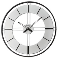 Seiko QXA820 QXA820K Farida Wooden Skeleton Black Silver Wall Clock