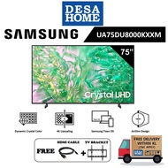 (FOC SHIPPING WITHIN KL & GIFTS) SAMSUNG UA75DU8000KXXM REPLACE UA75CU8000KXXM  75" UHD 4K SMART TV 