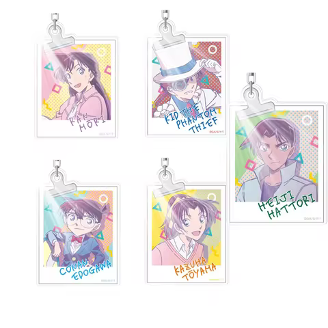 Anime Detective Conan Case Closed Mouri Ran Kuroba Kaito Haibara Ai Cosplay Costumes Acrylic Key Cha