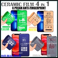 Realme C71 C75 C75X Ceramic Privacy Blue Matte Screen Protector