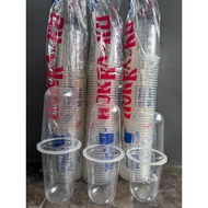 HOKKAKU Cup 12oz, 14oz, 16oz, 18oz, and 22oz OVAL ±8 grams contains 50 pcs slop/