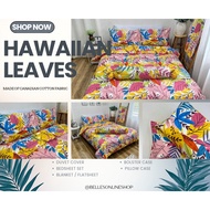 HAWAIIAN LEAVES | DUVET | BEDSHEET | BLANKET | PILLOW | BOLSTER