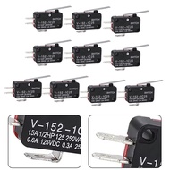 Limit Switch 12V DC Rating 16A 125/250V AC 3-pin Terminal Compact Design