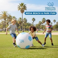 Giant Inflatable Football For Kids Family Play Outdoor Soccer Ball Q8f9