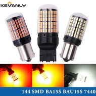 2 pcs led car T20 car led bulb 144SMD decoding LED anti-flash  W21W 7440 1156 ba15s bau15s P21W PY21