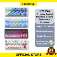 Wireless Mechanical Keyboard Mchose G75PRO Three Mode Customized Gaming Keyboard Support for Hot Plu