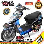 Decal Kymco Free Ex Full Body Stiker Kymco Free Ex Full Body Kymco Free Ex Doraemon