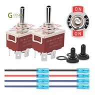 4Pin Reverse Polarity Toggle Switch 2PCS 12V Momentary Rocker Switch 30A on Off on DPDT 3 Position W