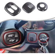 for Corvette C5 Dashboard Headlight Front Fog Button Start Keyhole Cover Trim Compatible with 1997-2