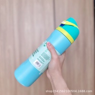 New Owala Thermos Cup Contrast Color Portable Outdoor Sports Bottle Portable Cup With Straw Dual Pur