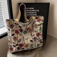 beg tangan wanita christy ng bucket Class Canvas Shoulder Bag 2025 New Style ins Handbag Large Capac