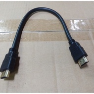 kabel hdmi hitam male to hdmi male 30cm dan 50cm pendek high quality  - 30cm