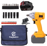 Topwire 288VF Impact Wrench Cordless Impact Wrench Tool 500 N.m 1/2" Torque Cordless Electric Wrench
