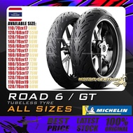 TAYAR MOTORSIKAL MICHELIN ROAD 6 / GT TUBELESS TYRE 120/70ZR17,160/60ZR17,180/55ZR17,190/55ZR17