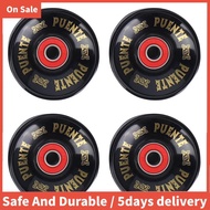 PUENTE 4Pcs/Set Cruiser Skateboard Wheels PU Wheels Long Board Cruiser Wheels with ABEC-9 Bearings