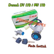 Demak DV110/MV110/DV 110/MV 110 (Main Switch Set & Seat Lock Suis Kunci Motosikal) ( 1 Set )